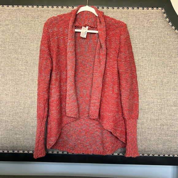 Miilla Rust &Charcoal  Open Cardigan Size Large - Picture 2 of 3